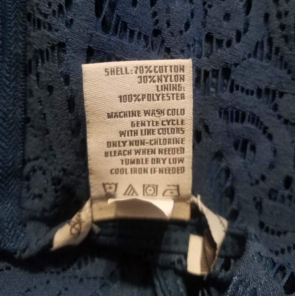 American Rag blue lace dress XS - Picture 8 of 8